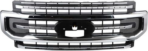 Chrome Plating Type Grille Assembly Compatible with 2020-2022 Ford F-250 F-350 Super Duty Front Bumper Upper Grill (With Lower Trim Panel) Replacement LC3Z8200EA in Saudi Arabia