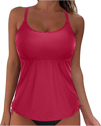 Tankini Tops for Women High Neck Swimsuits Swim Top Modest Bathing Suit Flowy Swimwear Tank Top Only No Bottom in Saudi Arabia