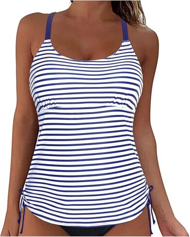 Tankini Tops for Women High Neck Swimsuits Swim Top Modest Bathing Suit Flowy Swimwear Tank Top Only No Bottom in Saudi Arabia