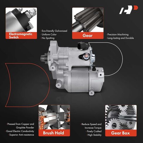 محرك A-Premium Starter متوافق مع Toyota 4Runner 2010-2023، Tundra 2011-2014، FJ Cruiser 2010-2014، 4.0L، 12V 1.4KW 10 أسنان في اتجاه عقارب الساعة in Saudi Arabia