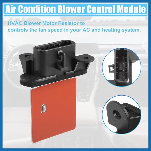 HVAC Blower Motor Resistor AC Blower Control Module Fit for Chevrolet Cobalt 2005-2010 No.15818910 - Pack of 1 Black Item Replacement in Saudi Arabia
