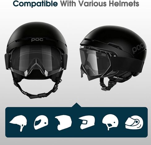 Lievermo Motorcycle ATV Dirt Bike 2-Pack Motocross Ski Goggles MX Riding UTV Helmet Offroad Dustproof Glasses in Saudi Arabia