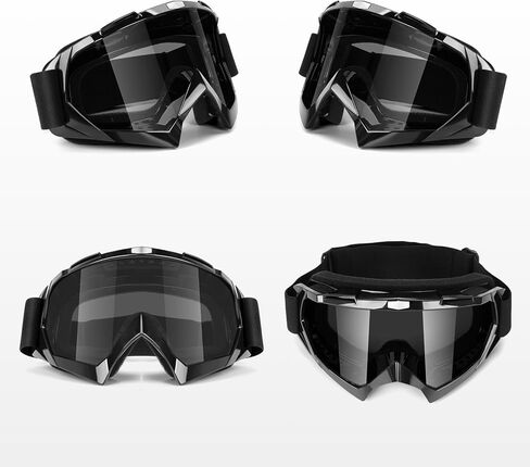 Lievermo Motorcycle ATV Dirt Bike 2-Pack Motocross Ski Goggles MX Riding UTV Helmet Offroad Dustproof Glasses in Saudi Arabia