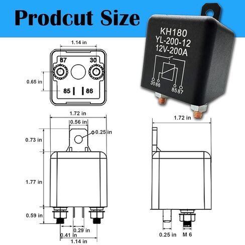 200A 12V 4 Terminal SPST Relays for Automotive Boat Truck in Saudi Arabia
