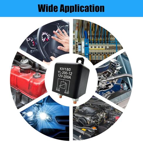 200A 12V 4 Terminal SPST Relays for Automotive Boat Truck in Saudi Arabia