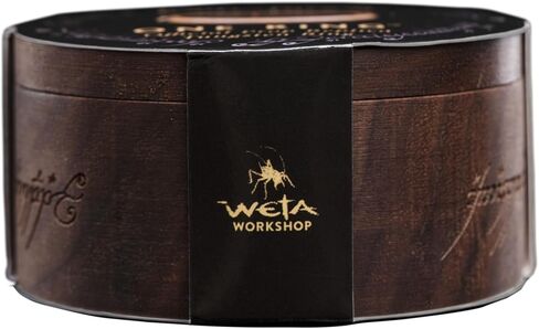 Weta Workshop - Lord of The Rings - LOTR™ The One Ring™ (تنجستن مطلي بالذهب مع رونية إلفيش)، مقاس 9 in Saudi Arabia