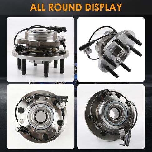 515096 Front Wheel Hub and Bearing Assembly Compatible with Cadillac Escalade ESV EXT, GMC Sierra Yukon XL 1500, Chevy Avalanche Silverado Suburban Tahoe, 6 Lugs W/ABS (1) in Kuwait