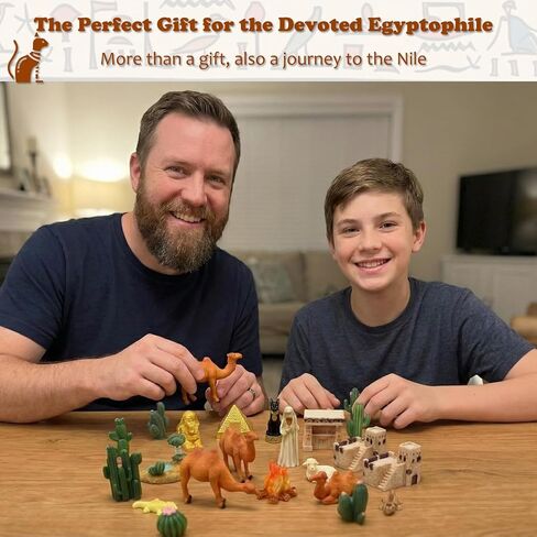 التماثيل المصرية الصغيرة 21 قطعة مجموعة مصغرة مصر ديكور الهرم أبو الهول تمثال تذكارية زخرفة النحت الديكور لديكور مكتب المنزل in Kuwait