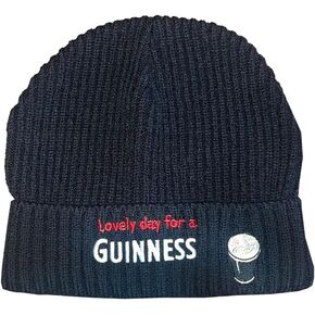 غينيس مبتسم باينت قبعة صغيرة مطرزة سوداء مضلعة in Kuwait