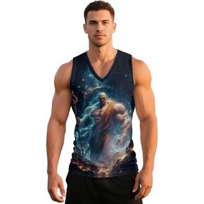 قمصان رياضية بدون أكمام للرجال، قمصان بدون أكمام للعضلات للرجال، قمصان مقصوصة برقبة على شكل حرف V للجري على الشاطئ والجيم in Kuwait