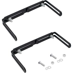 SnowTing 2 Sets Adjustable Universal Mounting Bracket for CB/Ham Radio & Scanners Adjust from 6.3" to 10.6" in Width, Black CB Radio Mount in Kuwait