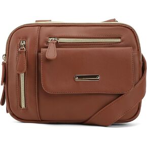 حقائب كروس للنساء - حقيبة كتف متعددة الجيوب وحقائب يد متوسطة الحجم مع أحزمة كتف قابلة للتعديل in Kuwait