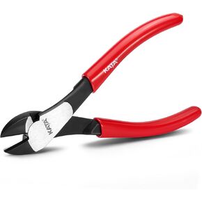 KATA 7-Inch High Leverage Diagonal Cutting Pliers, Heavy Duty Wire Cutters with Comfortable Grip, Angled Head and Sharp Edge, Diagonal Side Cutters Flush Cut for Cutting Metal Wires in Kuwait