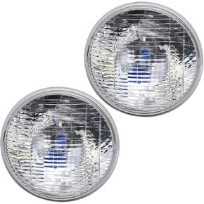 TOJIO A Pair of H4002 Super Vision Crystal Headlight, Halogen Sealed Beam Headlight, (5"" ROUND, 166MM) (110/130W), Replaces# H4002 in Kuwait