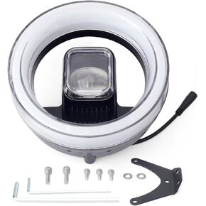 E-Bike Front Light Lamp Replacement for KUGOO Wish 01 for Tuttio Soleil 01, Motorcycle Bike Colorful Led Headlight with Bracket in Kuwait