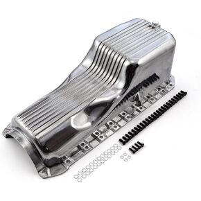 Speedmaster PCE300.1090.01 Compatible with Chevy BBC 454 2Pc Gen 4 1965-1990 Polished Finned Aluminum Oil Pan in Kuwait