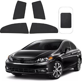 Front Side Half Window Shade Foldable Custom Fit for 2006–2011 Hon-da Civic Car Window Shades for Side Window Sun Shade UV Protection Heat Insulation for Camping Sleeping 4PCS in Saudi Arabia