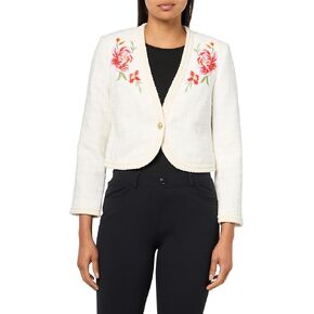 Derek Lam 10 Crosby Women's Bayle Embroidered Tweed Jacket in Kuwait