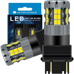 3157 LED Daytime Running Light Bulbs Compatible For Chevy Silverado 1500 2500 3500 1999-2006, 4114 Bulb, White Light, Plug and Play, Pack of 2 in Kuwait