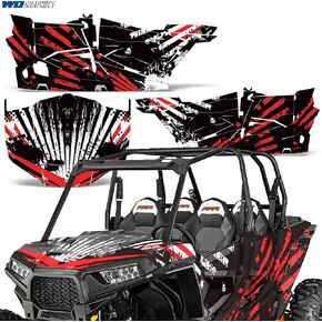 UTV Graphics kit Sticker Decal Compatible with Polaris RZR 1000 XP 4-Door 2013-2016 - Off Road Race in Kuwait
