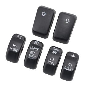 طقم غطاء غطاء زر التحكم اليدوي يناسب موديلات Harley Sportster XL 2014-later وDyna 2012-later وSoftail 2011-2015، أسود in Kuwait