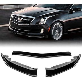 EPARTS JDM 3-Piece Front Bumper Lip Splitter Chin Spoiler Kit Compatible with 2015-2018 Cadillac ATS (Painted Black) in Saudi Arabia