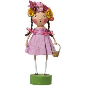 ESC من الفنان لوري ميتشل مجموعة الربيع زهر الربيع تحمل سلة خوص، بطول 20.32 سم، 18007، متعدد الألوان in Kuwait