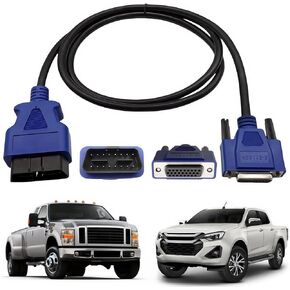OBD2 16-Pin Cable Adapter for NEXIQ USB Link 2 & 3 J1962 Diagnostic Tool Compatible with Dodge, Ford, GM, Hino, Isuzu, Mack, Volvo Trucks,Replacement 493113 in Kuwait