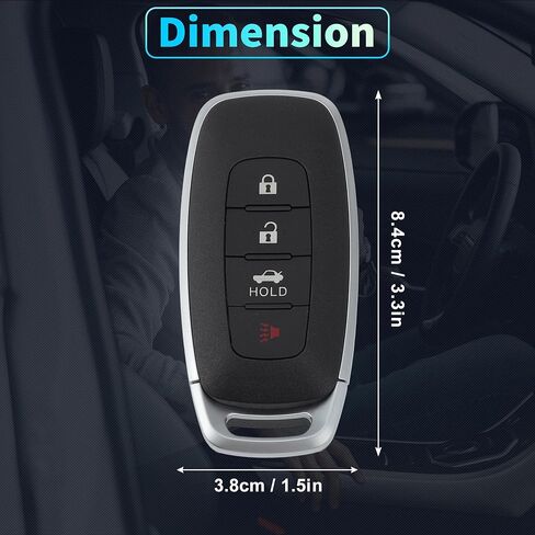 X AUTOHAUX KR5TXPZ1 433MHz استبدال دخول بدون مفتاح عن بعد مفتاح ذكي فوب لنيسان فيرسا 2022 2023 2024 لنيسان سنترا 2023 2024 285E3-6LY1A/S180146119 4 أزرار in Kuwait