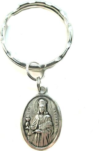 VPP St Barbara Medal Key Ring Gift Box Prayer Card in Kuwait