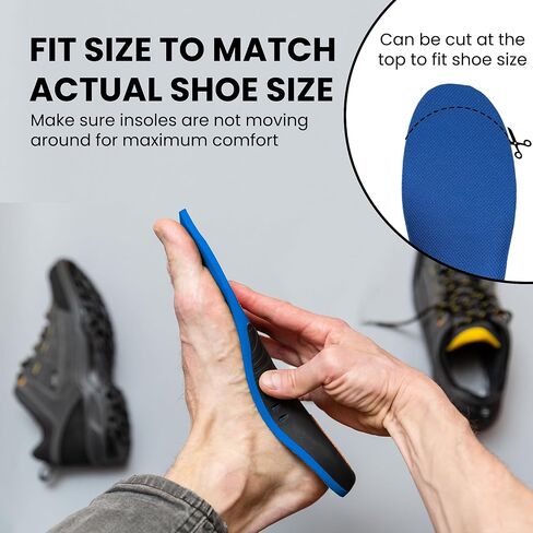 Walkize Arch Support Insoles Women - Plantar Fasciitis Relief, High Arch Support Shoe Inserts for Women & Men, EVA + Mesh Cloth Cushioning Foot Pain Relief Insoles - Small/38-40 in Saudi Arabia