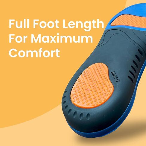 Walkize Arch Support Insoles Women - Plantar Fasciitis Relief, High Arch Support Shoe Inserts for Women & Men, EVA + Mesh Cloth Cushioning Foot Pain Relief Insoles - Small/38-40 in Saudi Arabia