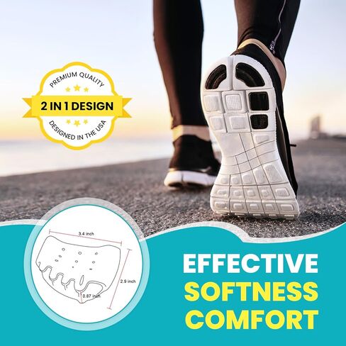 Toe Separators & Metatarsal Pads for Women & Men – 4 Pcs Gel Toe Spacers, Ball of Foot Cushions for Pain Relief, Metatarsalgia, Morton’s Neuroma, Comfortable Foot Pads for Walking(One Size) in Kuwait