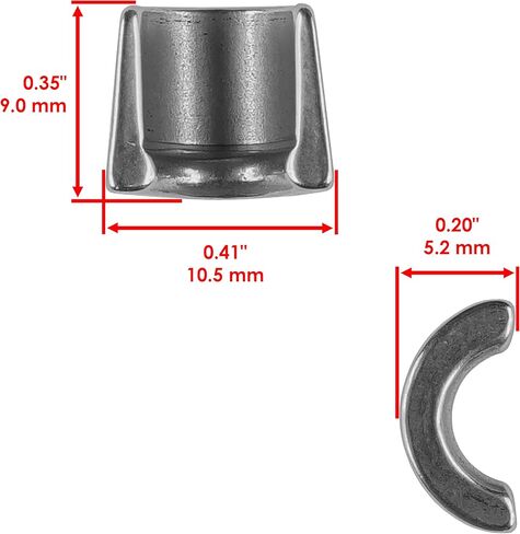 Caltric Intake and Exhaust Valve Kit Compatible with Kohler CH18-62520 CH18-62556 CH18-62565 CH18-62572 CH18-62579 CH18-62590 CH18-62594 in Saudi Arabia