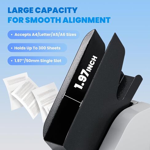 Mxmoonant Desktop Paper Jogger, 300 sheets Large Capacity, 3-5s Alignment Paper Finisher, Suitable for A4, Letter, A5 Size in Kuwait