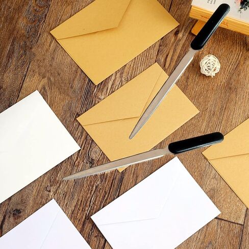 6 Pieces Letter Opener Knife Stainless Steel Lightweight Mail Slitters Letter Knives for School Office Home Mail Supplies in Kuwait
