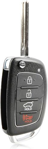 2X Key Fob Remote Keyless Entry 4-Button Flip Replacement for 2015 2017 Hyundai Sonata (TQ8-RKE-4F16, 95430-C1010) in Saudi Arabia
