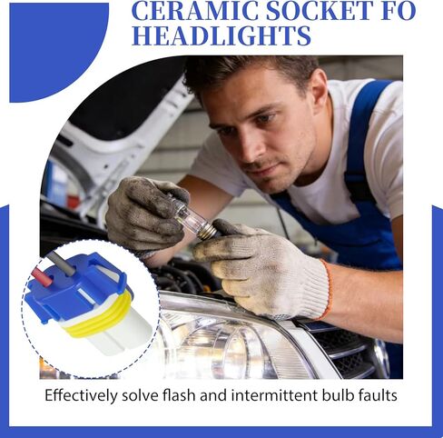 2 حزمة موصل محول ضوء LED، 9005 9006 قابس محول المصباح الأمامي متوافق مع تويوتا، وحزام ضوء الضباب السيراميكي ذو درجة الحرارة العالية وأسلاك المصباح الأمامي in Kuwait