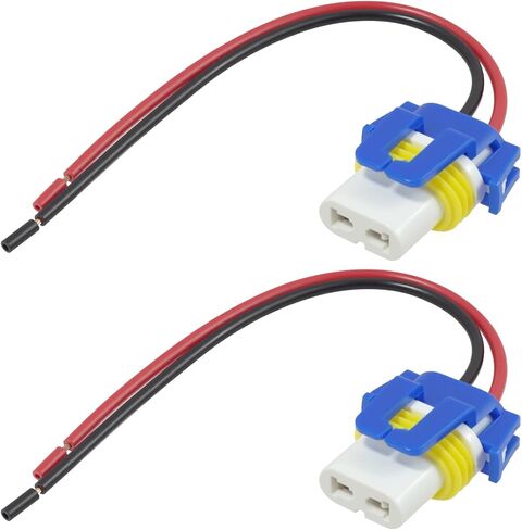 2 حزمة موصل محول ضوء LED، 9005 9006 قابس محول المصباح الأمامي متوافق مع تويوتا، وحزام ضوء الضباب السيراميكي ذو درجة الحرارة العالية وأسلاك المصباح الأمامي in Kuwait