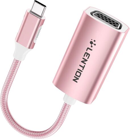 محول LENTION USB C إلى VGA، محول شاشة من النوع C إلى VGA متوافق مع 2023-2016 MacBook Pro 13/15/16، iPad/Surface/Mac Air الجديد، Surface، iPad، Chromebook، Dell XPS، الهاتف، المزيد (CU606، رمادي) in Kuwait