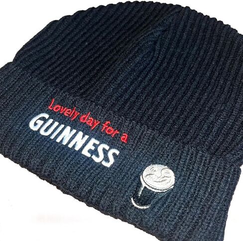 غينيس مبتسم باينت قبعة صغيرة مطرزة سوداء مضلعة in Kuwait