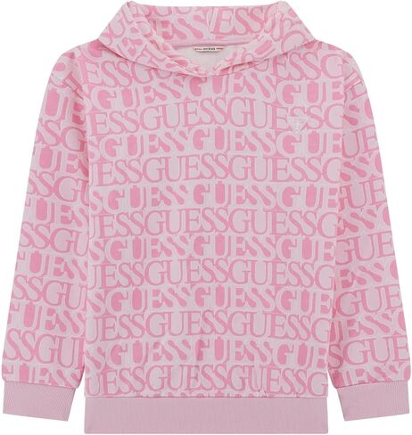 GUESS Girls' Eco Long Sleeve Oversize Hooded Active Top in Saudi Arabia