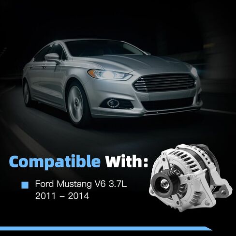 Alternator 12V 150 AMP Replacement for Ford Mustang V6 3.7L 2011 2012 2013 2014 Replaces# 1042102970 104210-2970 in Saudi Arabia