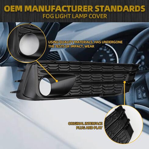 Dasbecan Fog Light Cover Compatible with 2020-2023 Subaru Impreza Front Bumper Fog Lamp Bezel Left Driver Side Replace# 57737FL03A in Saudi Arabia