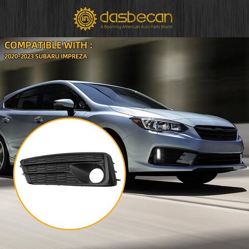 Dasbecan Fog Light Cover Compatible with 2020-2023 Subaru Impreza Front Bumper Fog Lamp Bezel Left Driver Side Replace# 57737FL03A in Saudi Arabia