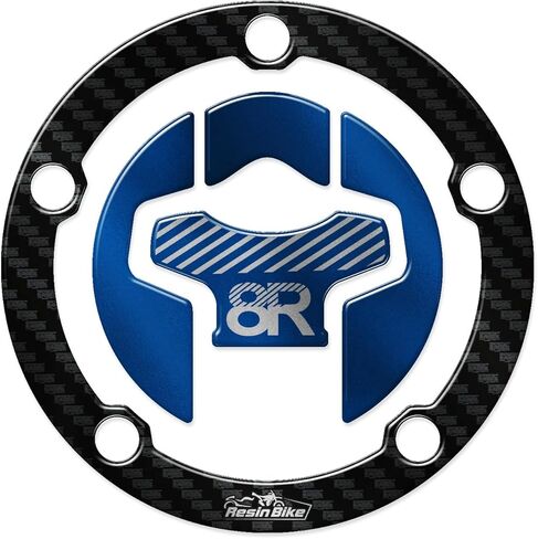 Resin Bike Motorbike 3D Stickers Compatible with Suzuki GSX 8R 2024-2026 Blue. Bike Tank Cap Protection from Impact and Scratches. Sticker 3D Resin Made in Italy in Saudi Arabia