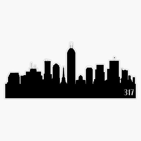 إنديانابوليس 317 ملصق حائط من الفينيل‏ لأجهزة الكمبيوتر المحمول ملصقات ممتصة للصدمات 5" in Saudi Arabia