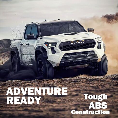 شبكة أمامية متوافقة مع تاكوما 2024+، شبكة علوية باللون الأسود غير اللامع، مادة ABS، ملاءمة خاصة للمركبة مع مصابيح LED للطرق الوعرة in Kuwait