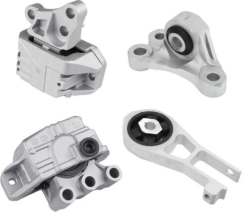 4Pcs Engine Mounts & Transmission Mount Set Compatible with 2016-2018 Fiat 500X 2015-2020 Renegade 2.4L 2017-2020 Compass 2015-2018 R-am promaster City Engine Motor Mount 68363756AA in Kuwait