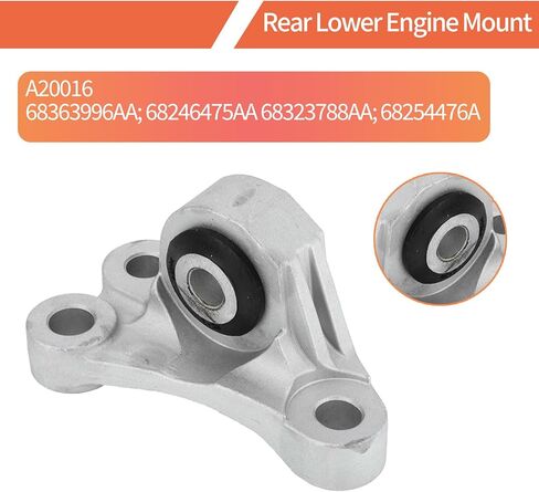 4Pcs Engine Mounts & Transmission Mount Set Compatible with 2016-2018 Fiat 500X 2015-2020 Renegade 2.4L 2017-2020 Compass 2015-2018 R-am promaster City Engine Motor Mount 68363756AA in Kuwait